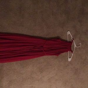 Size 8 David’s Bridal Apple Red Bridesmaid Dress